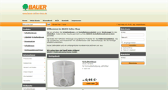 Desktop Screenshot of bauer-online-shop.de
