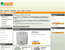 Tablet Screenshot of bauer-online-shop.de